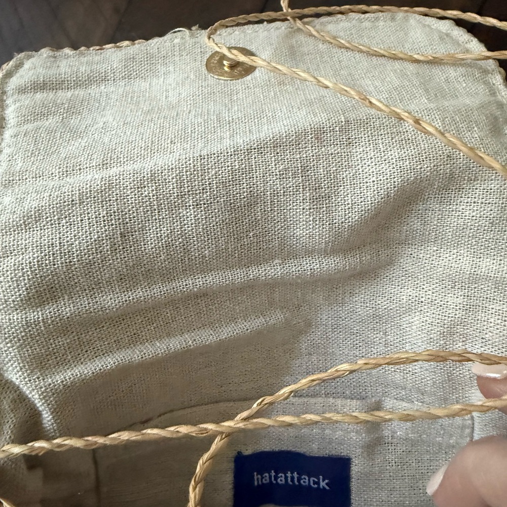 Hat Attack Natural Straw Woven Crossbody Bag - Picture 5 of 5